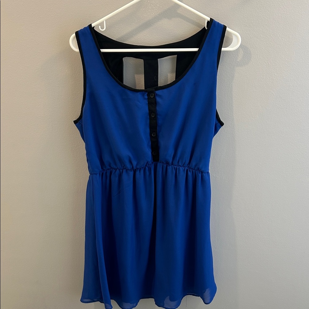 Eyeshadow Blue Mini Dress